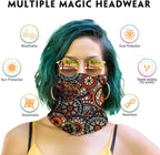 Venswell Neck Gaiter Face Mask Men Women, Seamless Bandana Rave Face Cover - Image 3