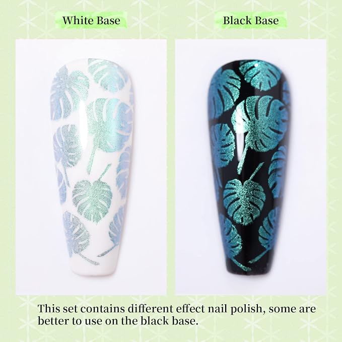 Born Pretty Nail Art Stamping Polish Holographic Chameleon Effect Fingernail - Image 7