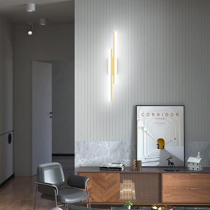 Ralbay 32" LED Gold Vanity Lights - Image 4