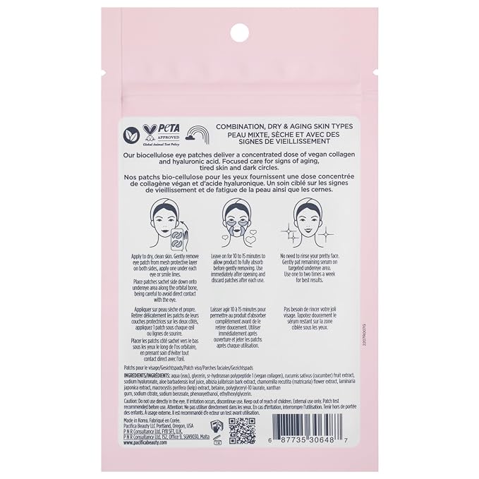 Pacifica Vegan Collagen Undereye & Smile Line Patches – Hydrating - Image 10