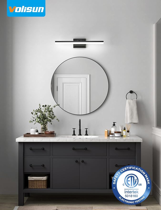 VOLISUN Modern Bathroom Vanity Light 24 inch, 24W Dimmable 5CCT Led Bathroom - Image 2