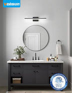 VOLISUN Modern Bathroom Vanity Light 24 inch, 24W Dimmable 5CCT Led Bathroom - Image 2