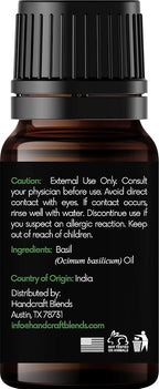 Handcraft Blends Basil Essential Oil – 0.33 Fl Oz – Pack of 2 – 100% Pure and - Image 2