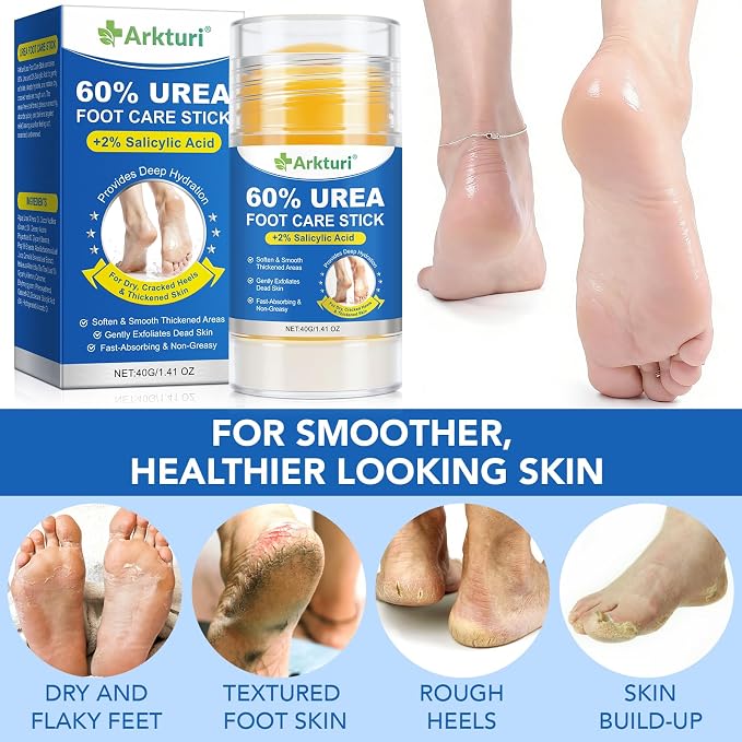 Urea Cream, Maximum Strength Urea Foot Cream, 60% Urea Cream Stick plus 2% - Image 3