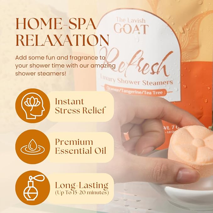 TLG Refresh Shower Steamers Aromatherapy 7 Pack – USA Made - Image 5