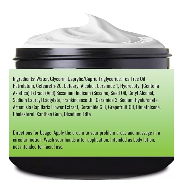 Essentially KateS Tea Tree 2.5% Body Cream Massage Lotions 4 oz, Infused - Image 2