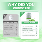Jelly Mask for Facials Professional, Hydrating & Moisturizing Peel-Off Natural - Image 6