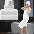 8 Piece Bathroom Towel Set White |2 Oversized Large Bath Towels Sheet, 2 Hand by MAGGEA