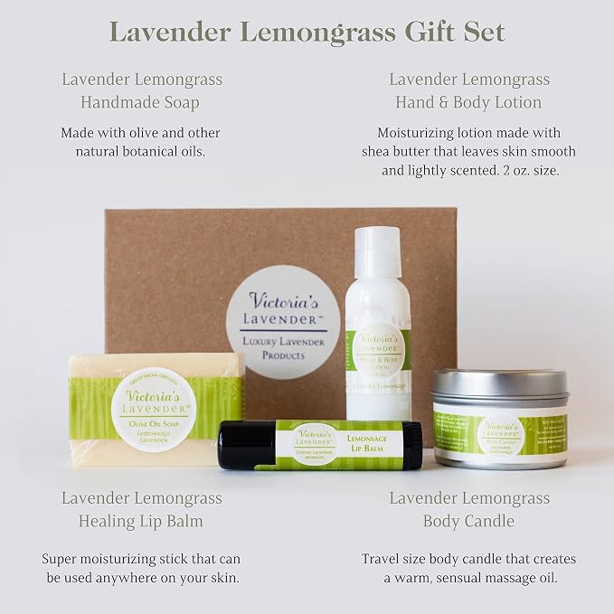 Victoria's Lavender Natural Body Products Gift Set - Image 2