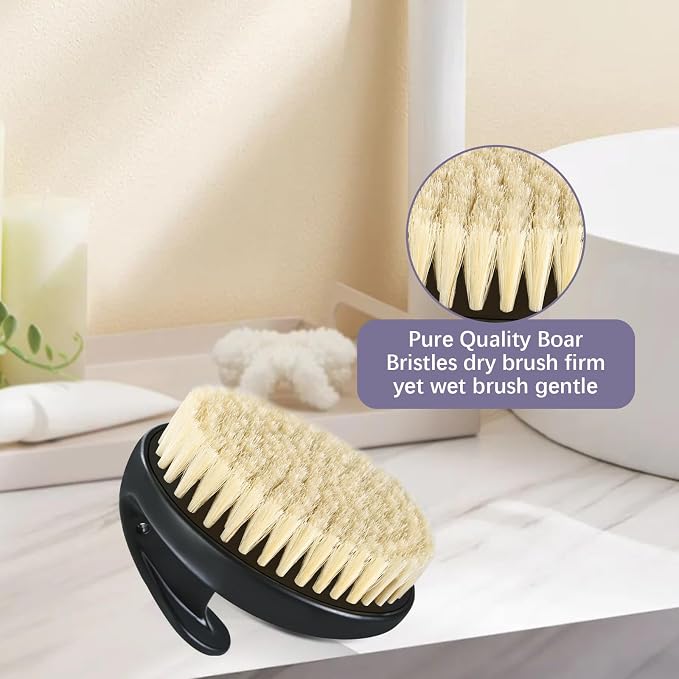 Dry Brushing Body Exfoliating Brush, Anti-Slip Body Scrubber - Image 6