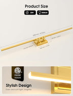 VOLISUN Bathroom Vanity Light 48 inch, 30W Dimmable 5CCT Led Bathroom Light - Image 6