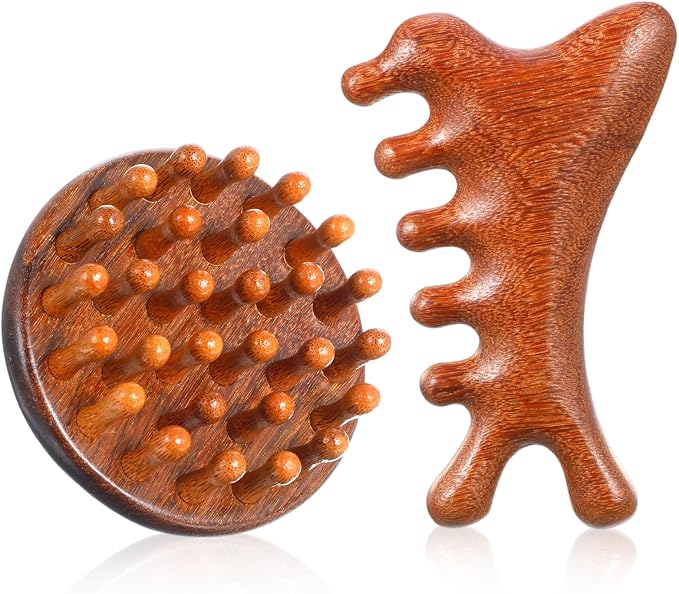 SynHHergyx Wooden Scalp Massager Comb by Unknown