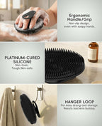 Soft Silicone Shower Brush Body Wash Bath Exfoliating Skin Massage Scrubber - Image 5