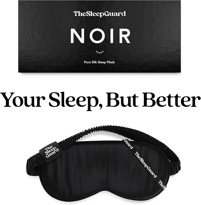 TheSleepGuard Pure Silk Sleep Mask Light Blocking Travel Essentials. Eye Masks - Image 6