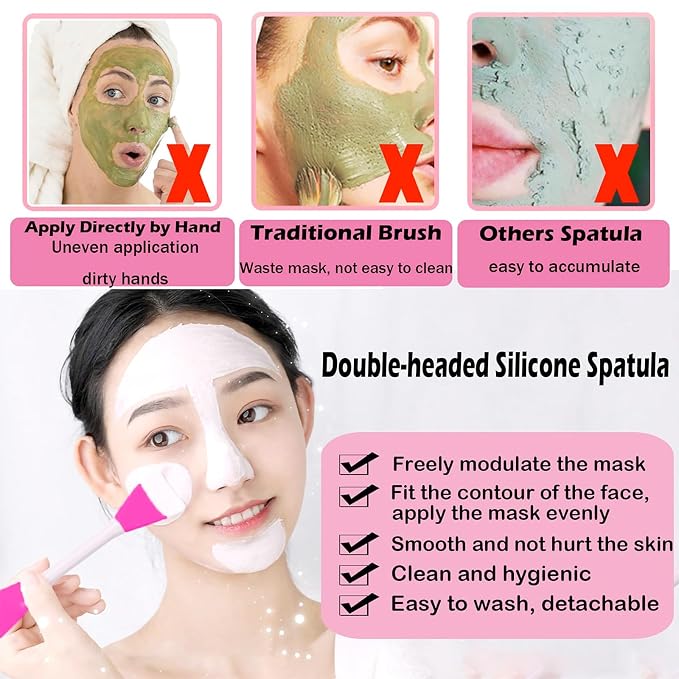 RamPula Mask Applicator Silicone Face Brush Face Mud Cream, Clay Mask, Modeling - Image 3