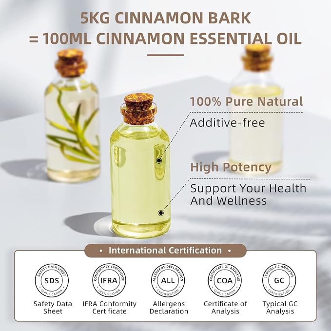 HIQILI Cinnamon Essential Oil for Candle, Spary & Diffuser - Image 4