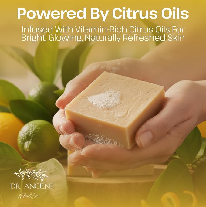 Dr.Ancient Citrus Soap Bar, Organic Soap Bars Handcrafted the Traditional Way - Image 7