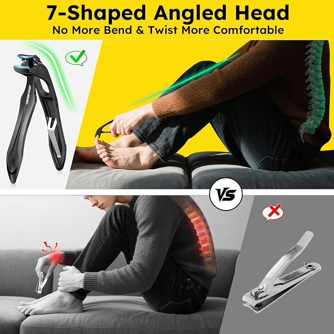 Nail Clippers for Seniors, Heavy Duty Ingrown Toenail Clippers - Image 3