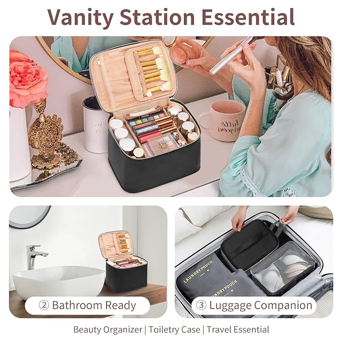 OCHEAL Travel Makeup Bag, Cosmetic Bags - Image 9