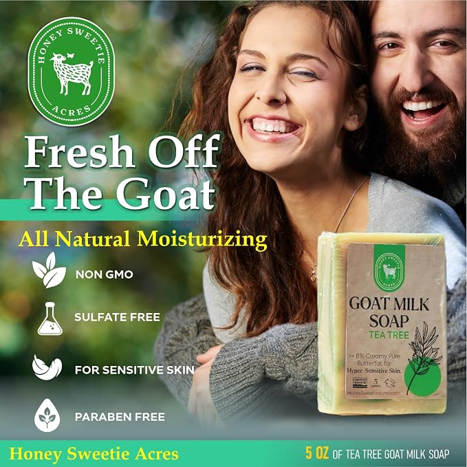 Honey Sweetie Acres Tea Tree Goat Milk Soap - Image 6