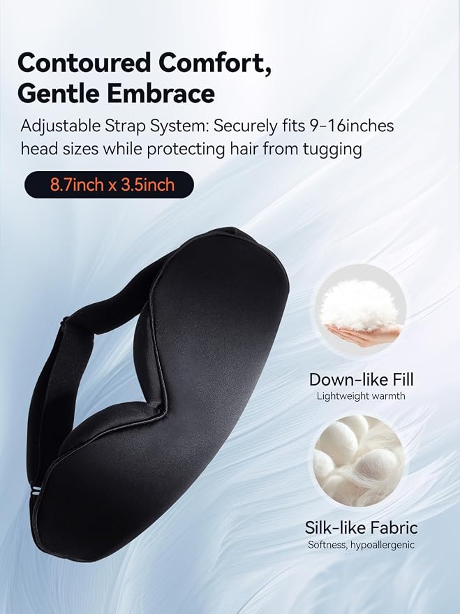 USB Heated Eye Mask for Dry Eyes & Tired Eyes, Warm Compress Therapy - Image 3