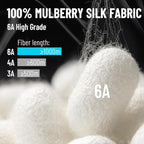 100% Mulberry Silk Sleep Mask, Large Eye Cover - Image 6