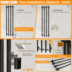 ENZE Smart Heated Towel Rack, Wall Mounted Electric Towel Warmer 300W - Image 8