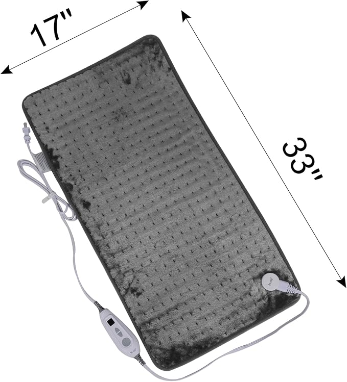 Ruqiji 17''x33'' XXXL King Size Heating Pad - Image 2