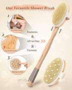 Dry Brushing Body Brush, POPCHOSE Body Scrubber - Image 2