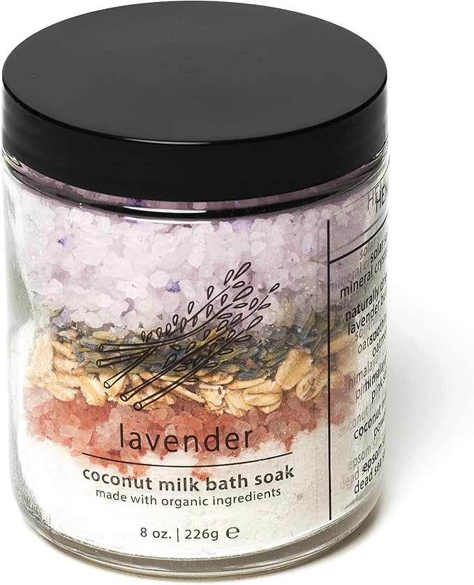 Hemlock Park Lavender Coconut Milk Bath Soak | Botanical Coconut Milk, by HemlockPark