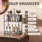 SanDream Hair Tool Organizer Bathroom Countertop, 2-Tier Metal Bathroom - Image 3