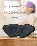 MABAO Sleep Mask for Side Sleeper, Eye Mask for Sleeping Women Men, 3D - Image 4