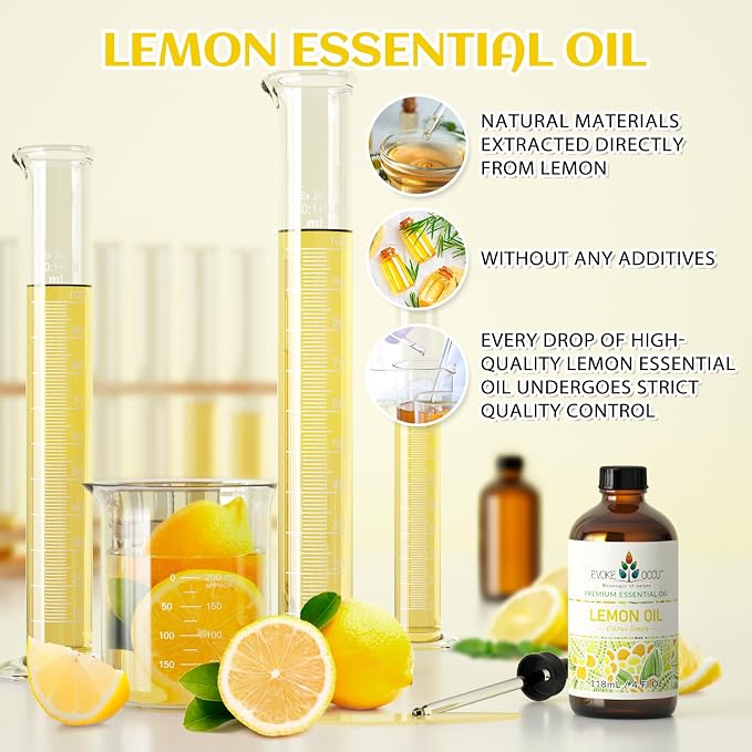 EVOKE OCCU Lemon Essential Oil for Cleansing Skin Home Diffuser Massage - Image 3