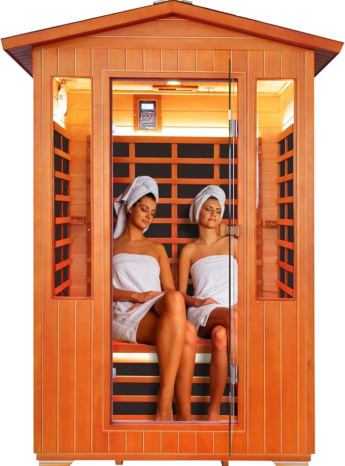 Outdoor Sauna 2 Person Sauna Infrared Saunas Dry Sauna Room Red Cedar and by OUTEXER