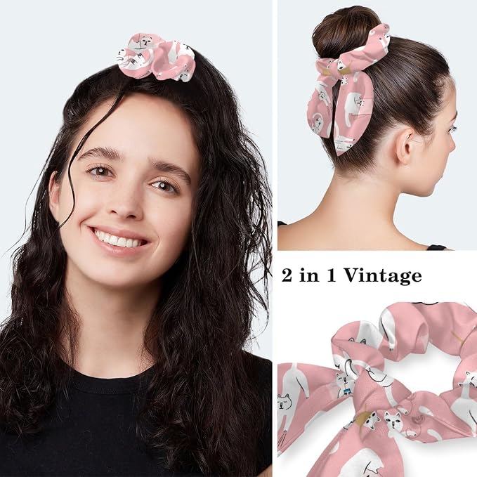 Women Working Cap with Buttons Bouffant Hat Autumn Leaves Nurse Scrub Caps Long - Image 5