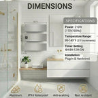 Electric Towel Warmer, Heated Towel Rack - Image 5