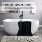 HOMEXCEL Bath Sheets Towels Set Pack of 2, Ultra Soft Bath Towels - Image 5