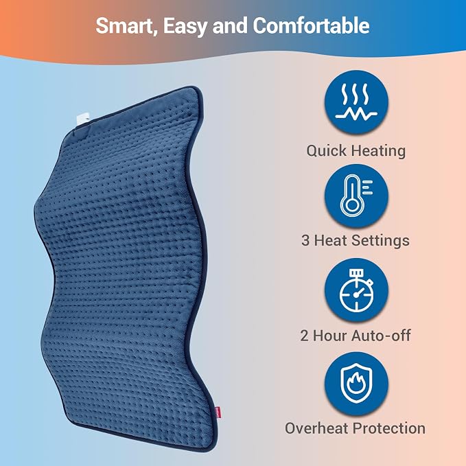 Comfytemp Heating Pad for Back & Period, Electric Extra Large Heat Pad - Image 4