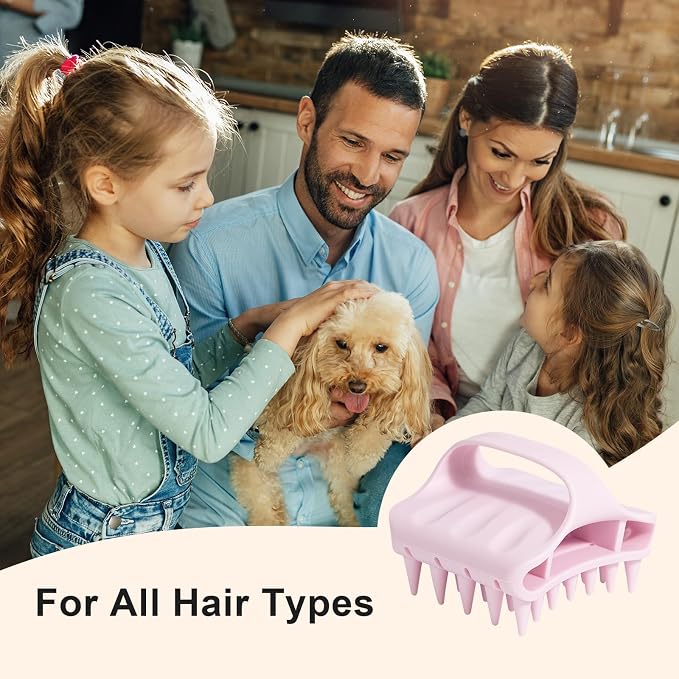 RHOS Shampoo Brush, Soft Silicone Scalp Scrubber, Scalp Massager - Image 8