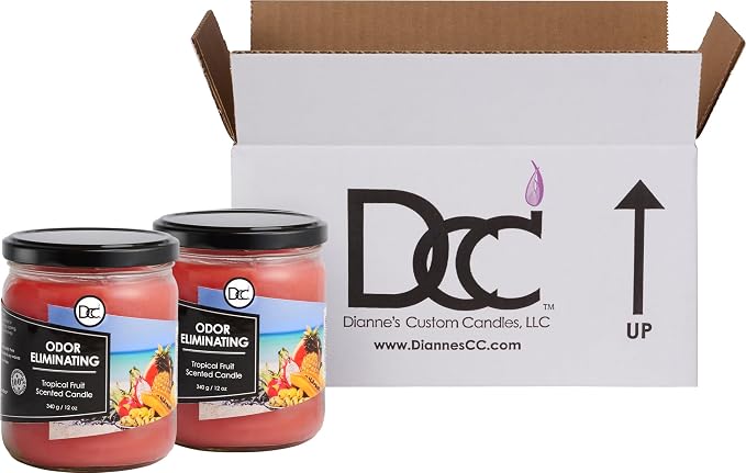 Tropical Fruit Two Pack Odor Eliminating Highly Fragranced Candle - Image 2