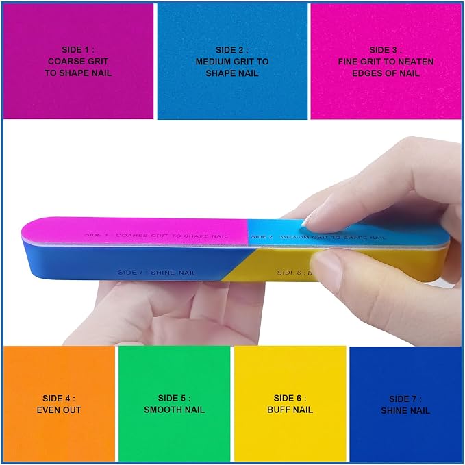 Nail File and Buffer Set, Nail File Kit Professional Nail Files & Buffers - Image 3
