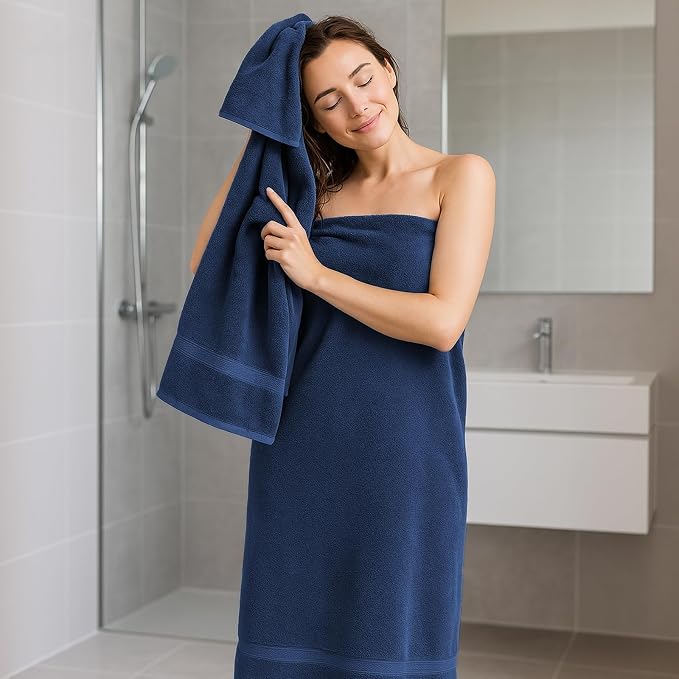 REDKISS Towels 8 Piece Luxury Bath Towel Set, 2 Bath Sheets, 2 Hand Towels - Image 3
