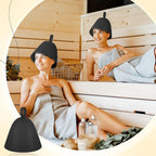 JaGely Sauna Hat for Men Women Sauna Hat Vaporarium Cap Russian Banya Cap for - Image 6