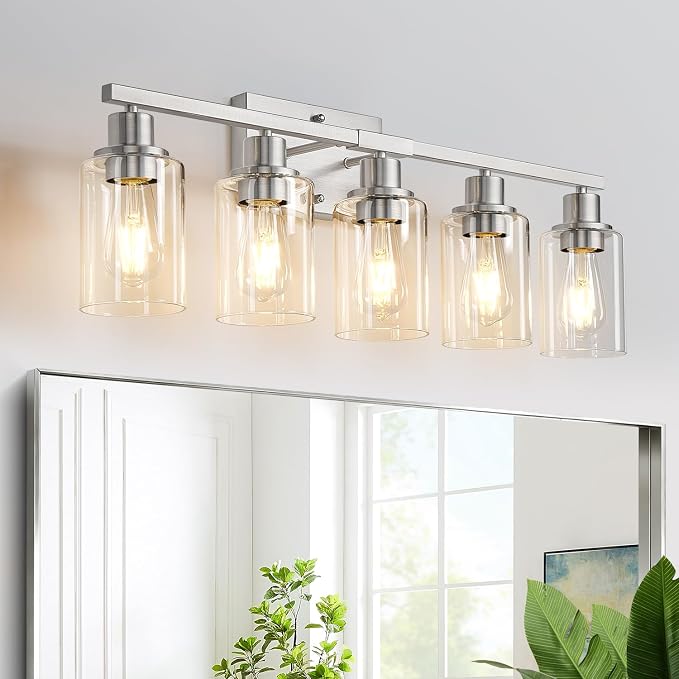 MOKATNG 5-Light Bathroom Light Fixtures, Vanity Light by Bathroomlightfixtures