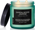 M&SENSE Sandalwood Jasmine Home Scented Candles, 11.6oz Organic Natural Soy Wax by MSENSE
