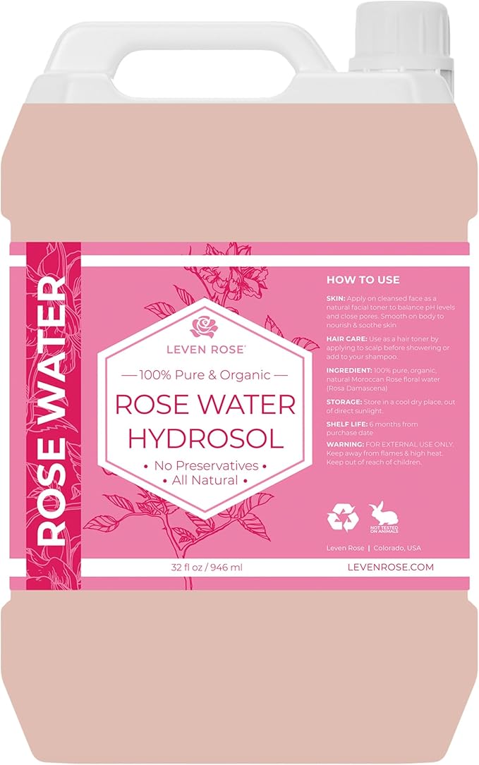 Leven Rose Pure Rose Water Hydrosol by LevenRose