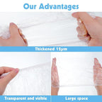 300 Pcs Disposable Shower Caps, 20.5In Large Plastic Bath Caps - Image 3