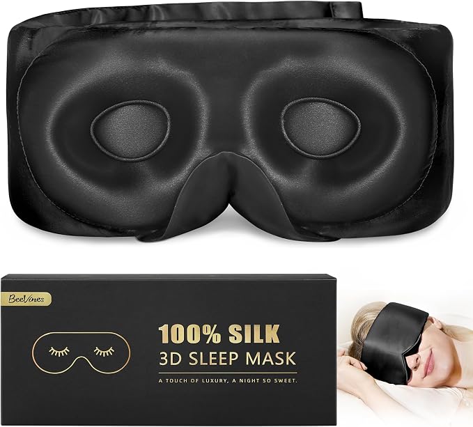 BeeVines Pure Silk 3D Sleep Mask by BeeVines