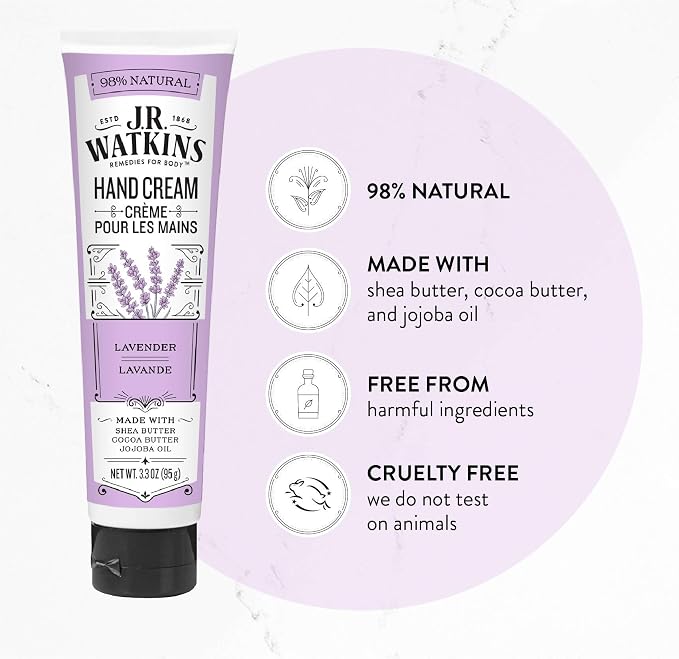 J.R. Watkins Natural Moisturizing Hand Cream, Hydrating Hand Moisturizer - Image 4
