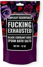 Explicit Essentials Black Currant Rose Epsom Bath Salts, Relaxation Blend by ExplicitEssentials